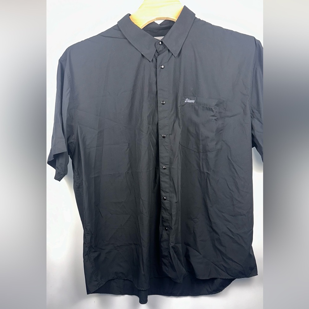 Dixxon Shirt Men 5X Black Performance Bamboo Series Short Sleeve D Lux Blend